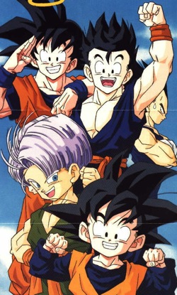 Goku having a orgy