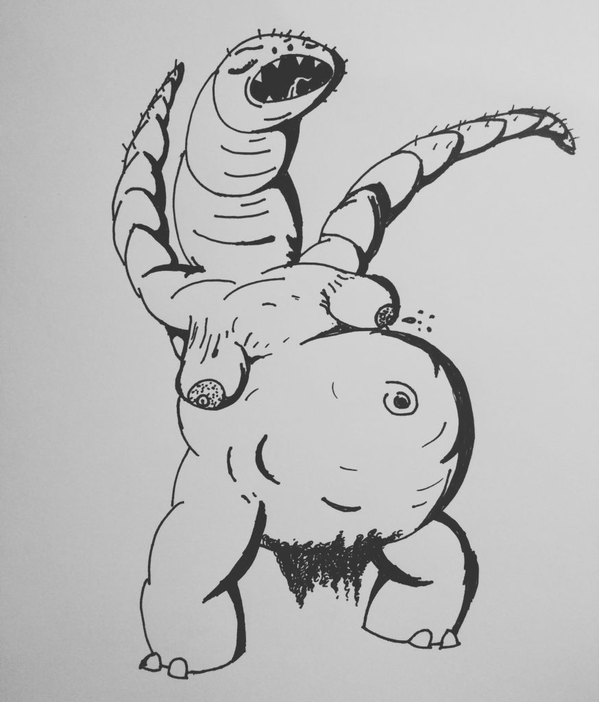 inktober 2018 Day17 bloated feeder