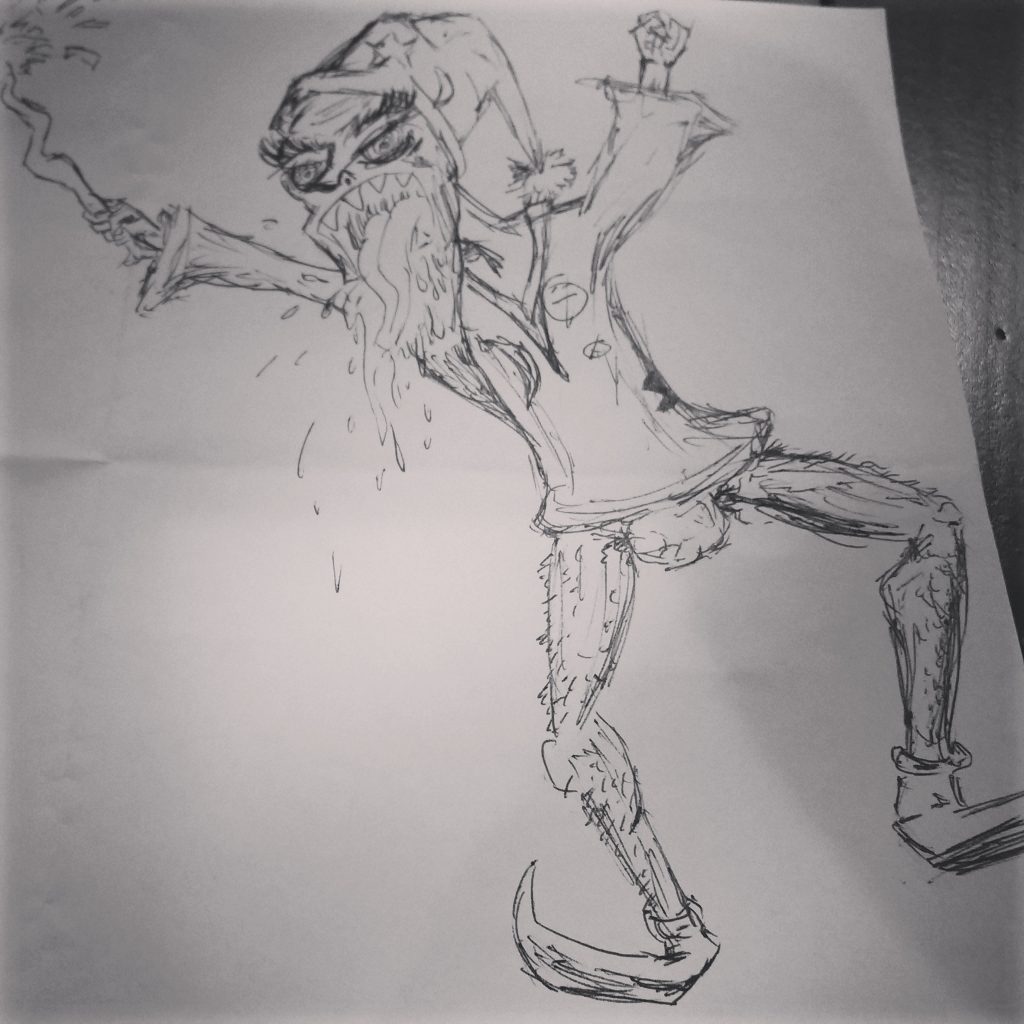 inktober 2018 Day6 – Lewdwizard – drooling
