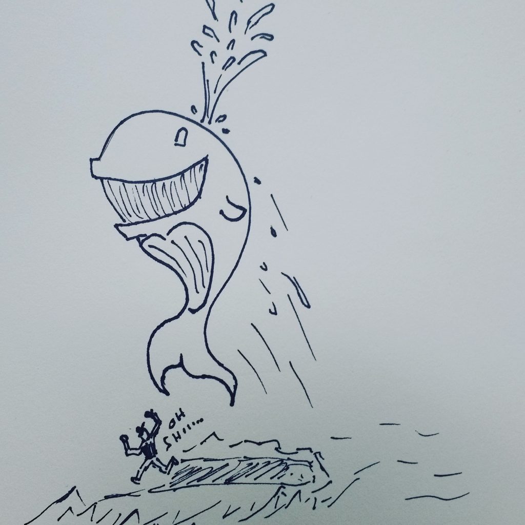 inktober 2018 day12 whale allswhalethatendswhale
