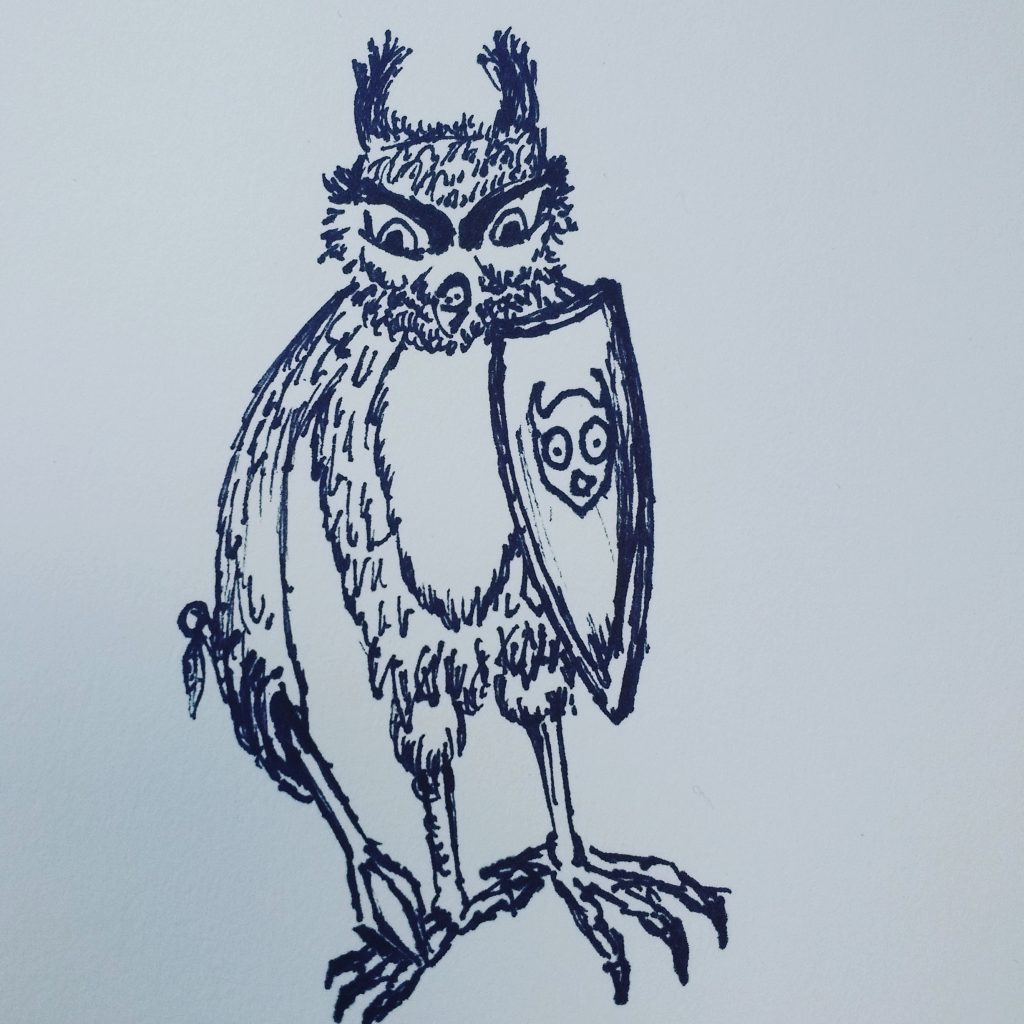 inktober 2018 day13 guarded powladin