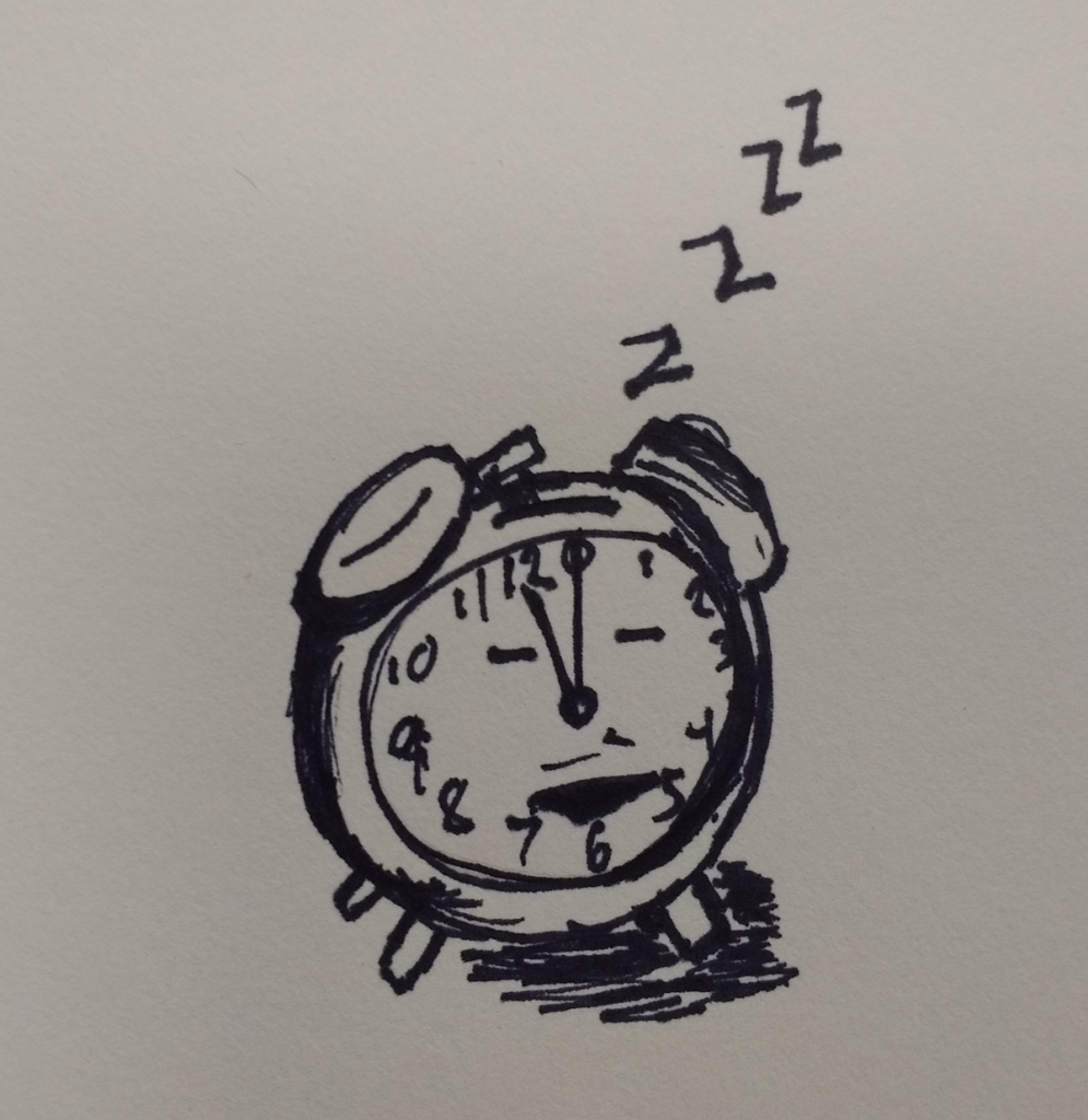 inktober2018 day14 clock one more hourSML