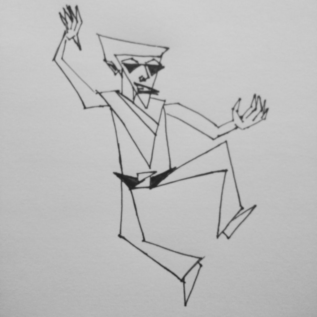 inktober 2018 day16 angular handfoot art